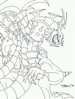 coloriage yugioh dragon
